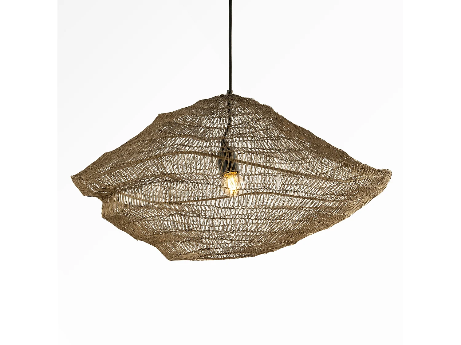 Lampada a sospensione in metallo dorato D61 cm - Ramo