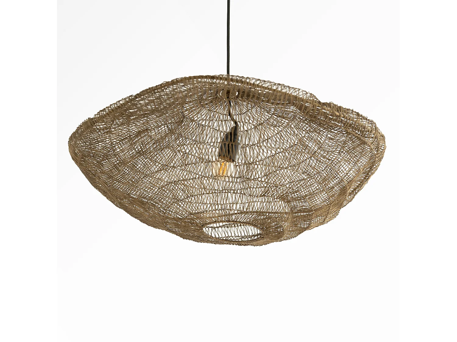 Lampada a sospensione in metallo dorato D61 cm - Ramo