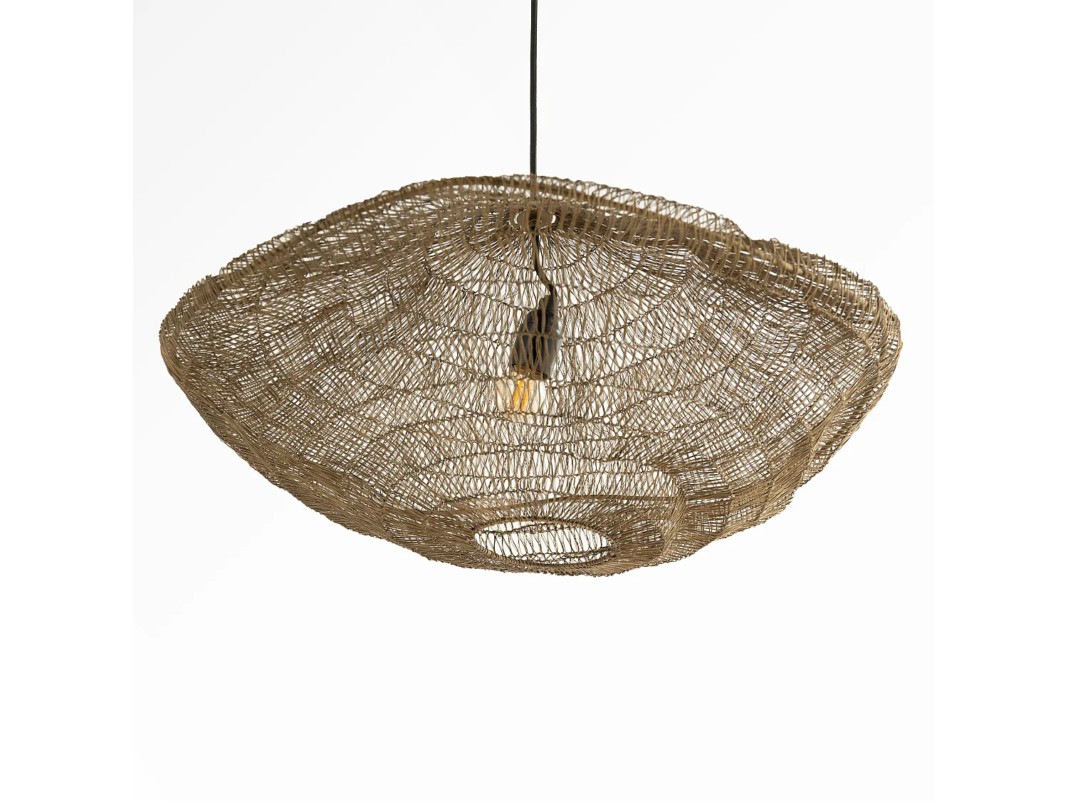 Sospensione in metallo dorato 61 cm - Ramo