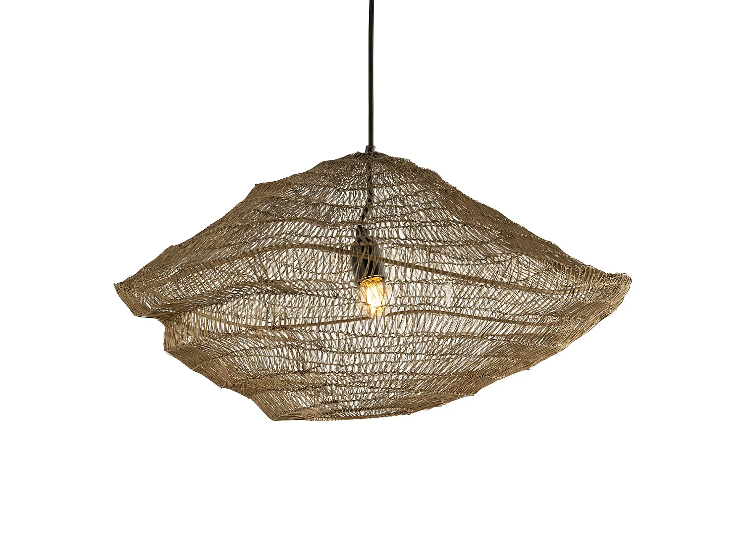 Sospensione in metallo dorato 61 cm - Ramo