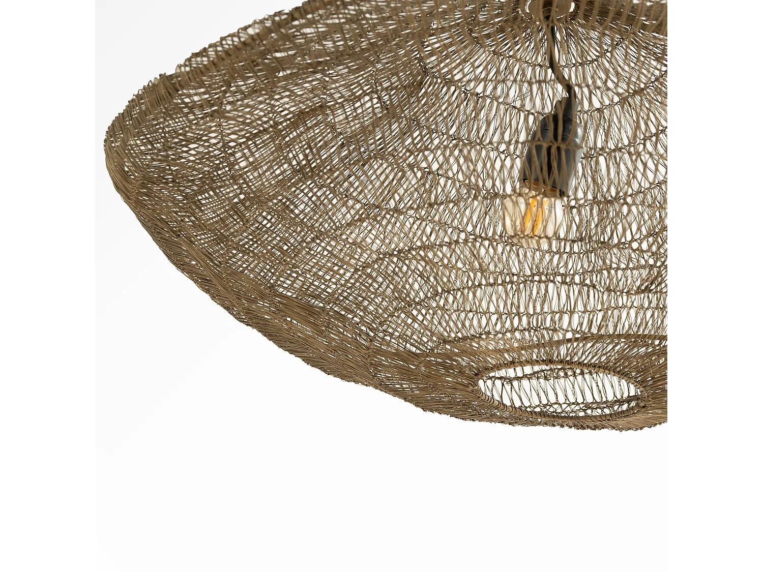 Sospensione in metallo dorato 61 cm - Ramo
