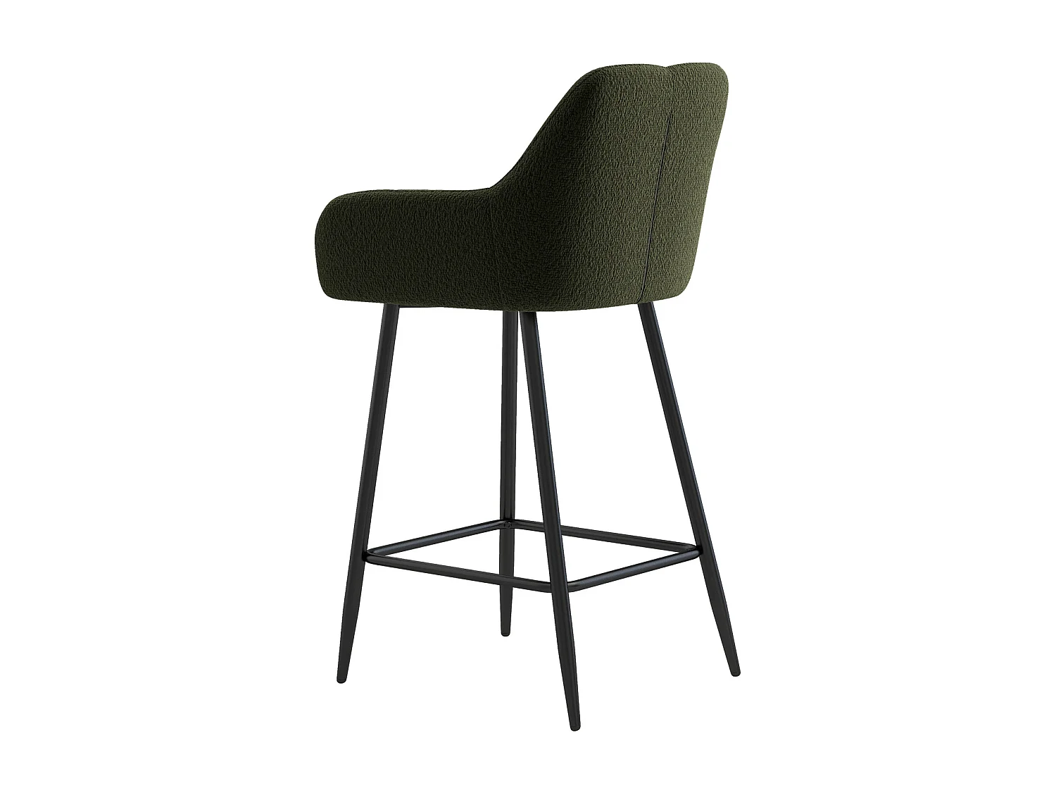 LEA-Poltrona da bar in tessuto Cosy Army (x2)