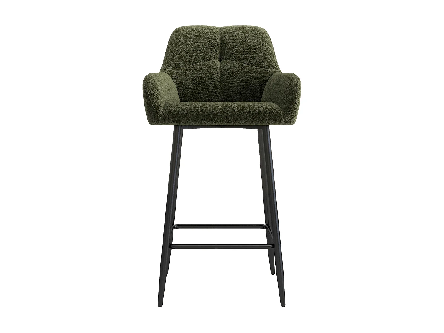 LEA-Poltrona da bar in tessuto Cosy Army (x2)