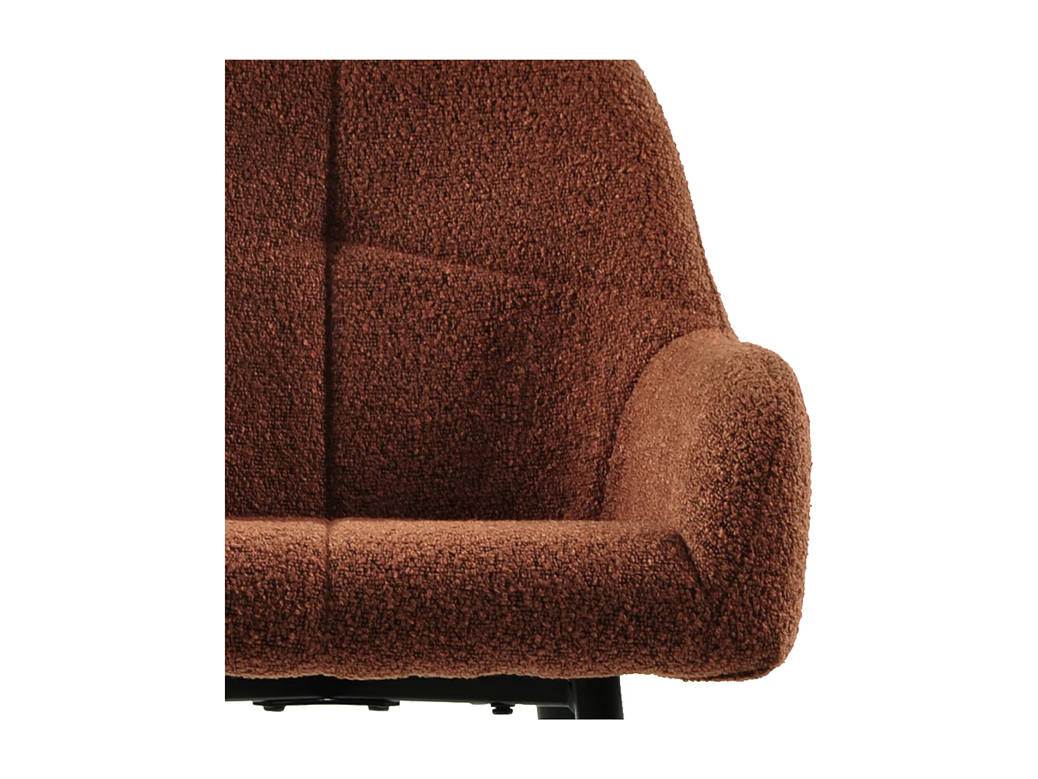 LEA-Silla de bar de tela Cosy Terracotta (x2)