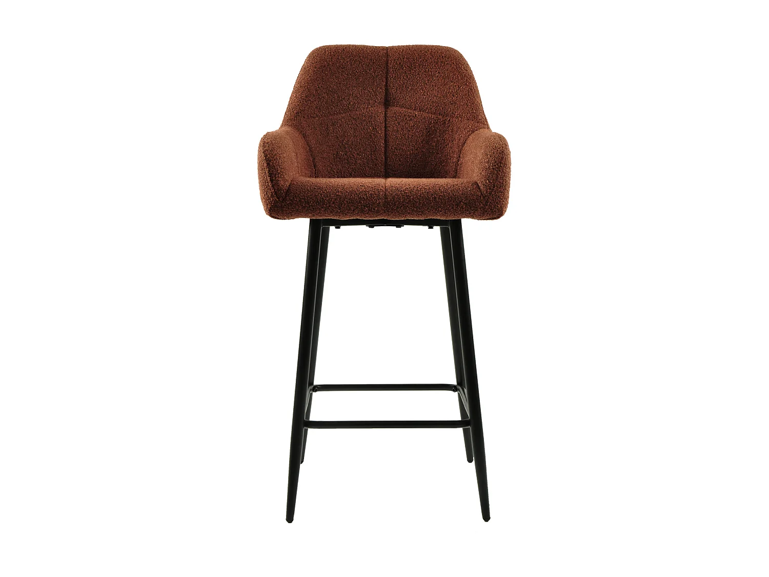 LEA-Silla de bar de tela Cosy Terracotta (x2)
