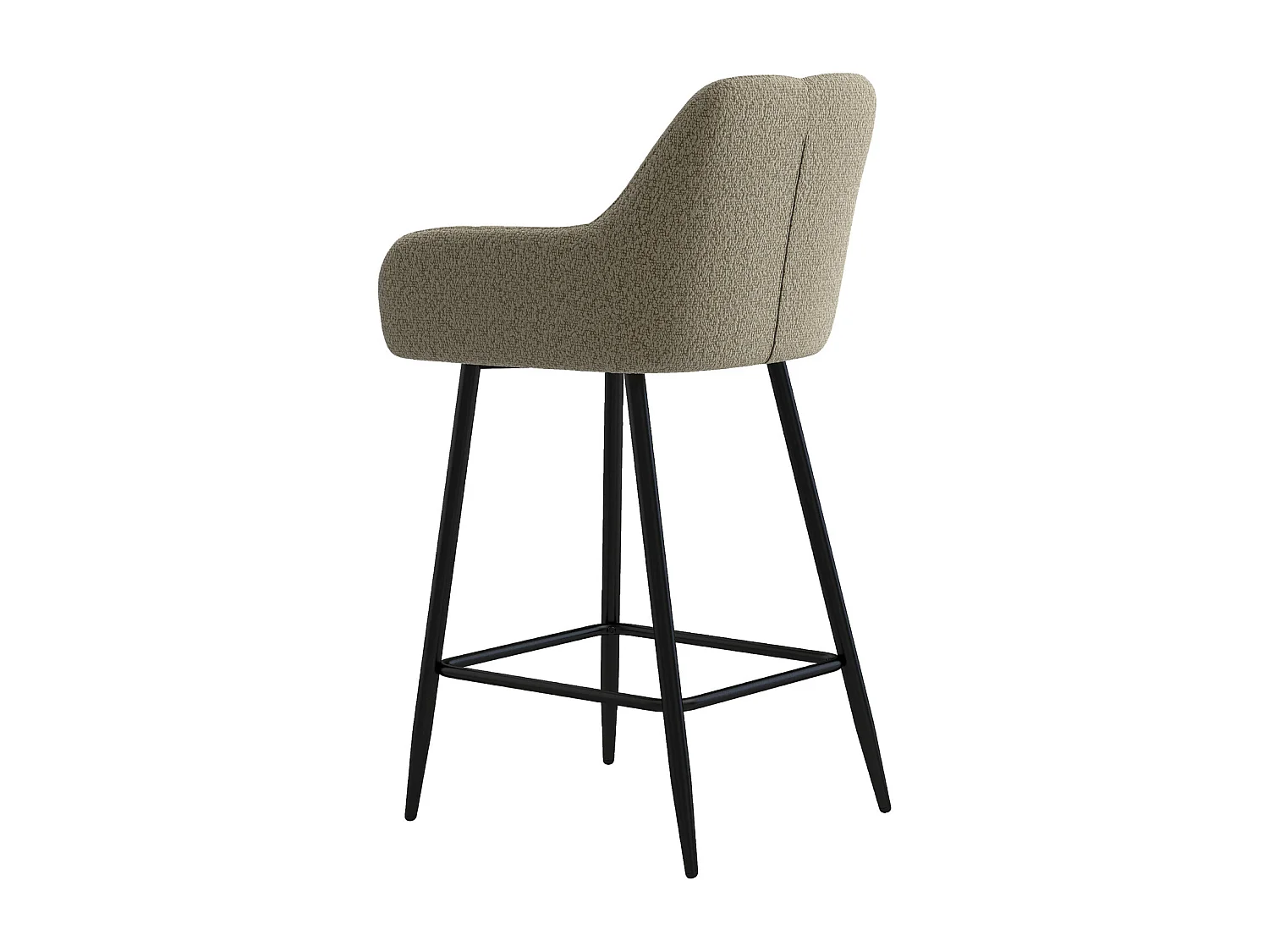 LEA-Poltrona da bar in tessuto Cosy Mastic (x2)