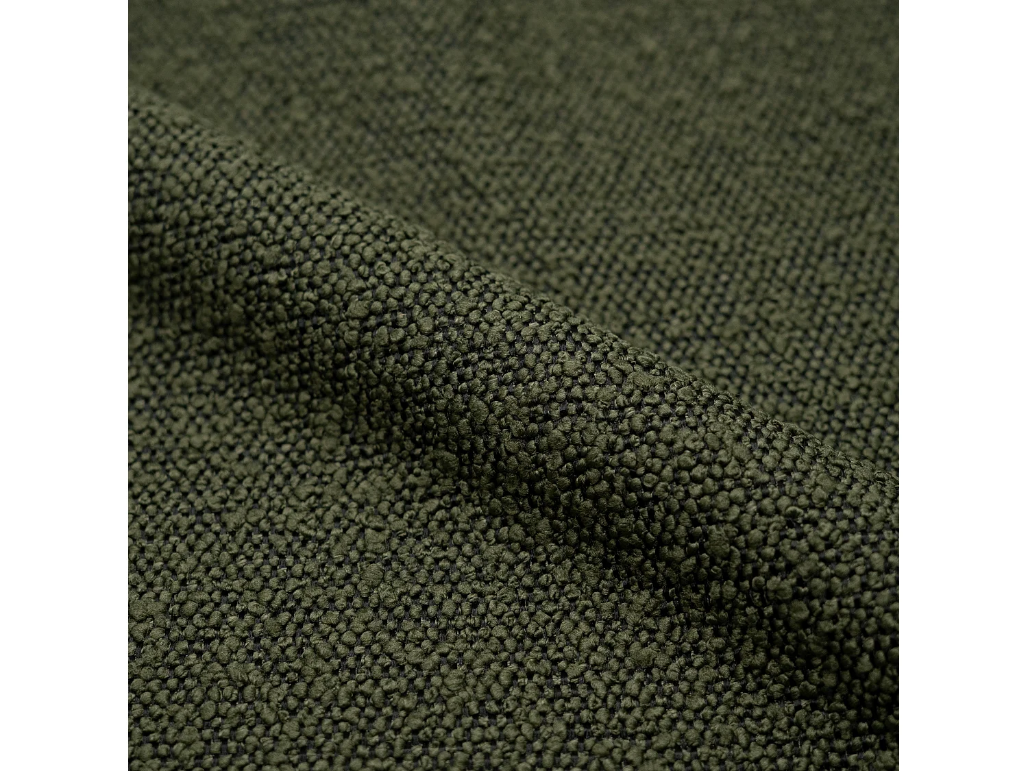 Set de 2 sillas para isla central en tejido bouclé verde 66 cm - Alfy