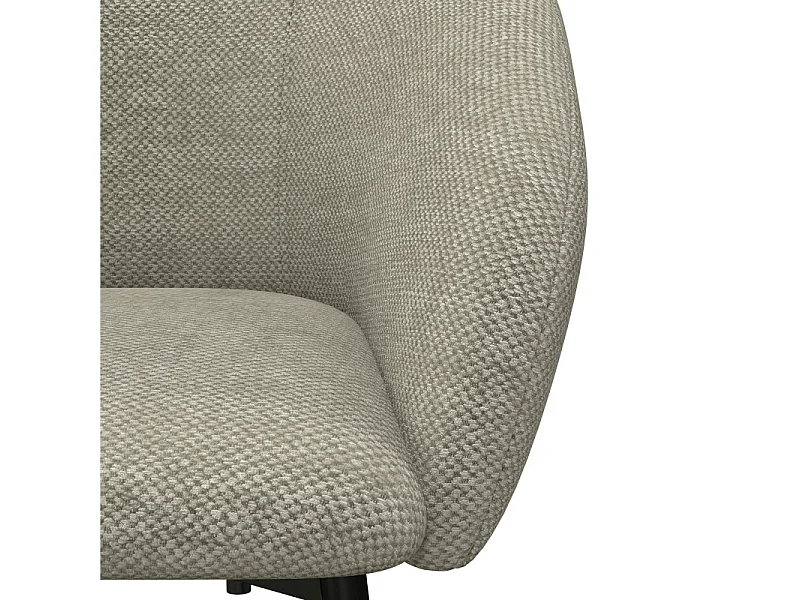 CHLOE-Fauteuil de bar en tissu Luxury Grège (x2)