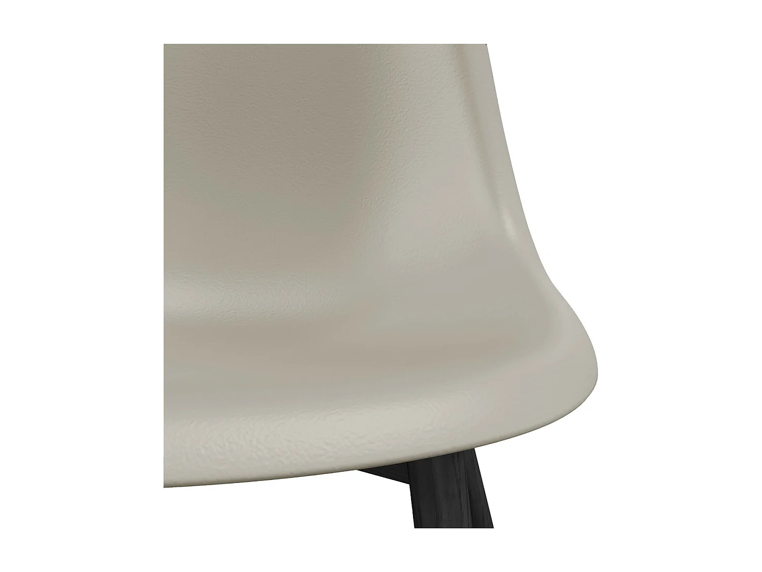 ESTER-Sedia mastice e metallo nero (x4)