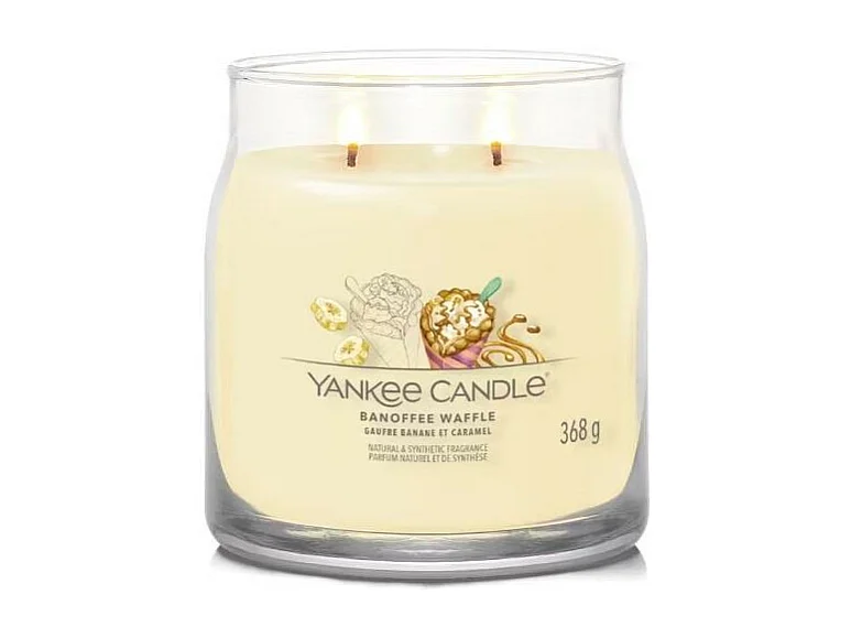 Bougie Gaufre Banane Caramel moyen modèle