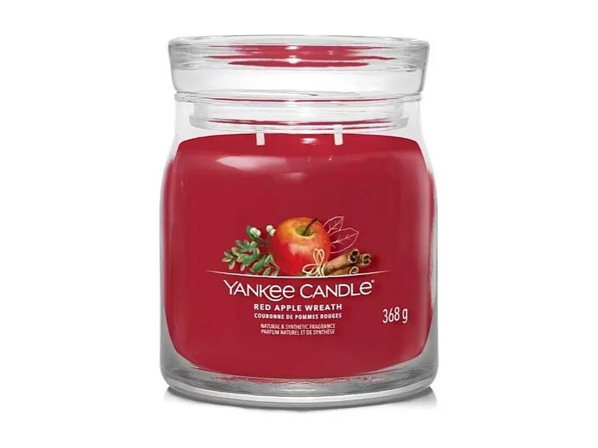 Bougie Couronne de pommes rouges moyen modèle