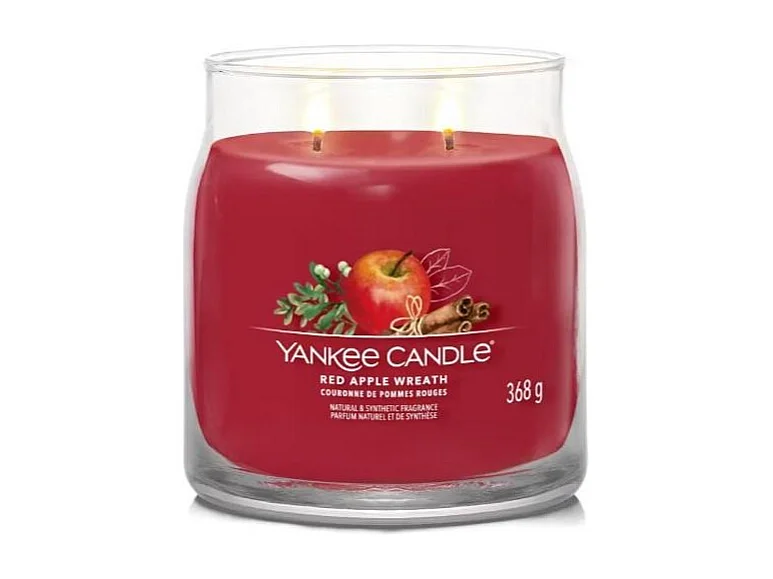 Bougie Couronne de pommes rouges moyen modèle