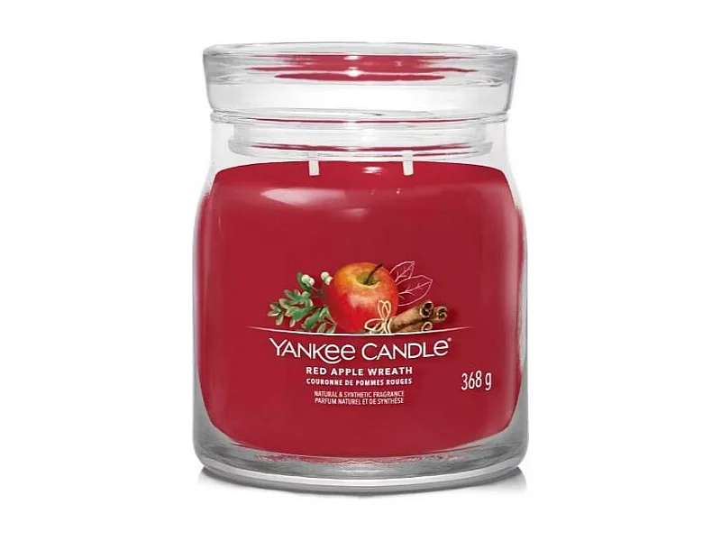 Bougie Couronne de pommes rouges moyen modèle