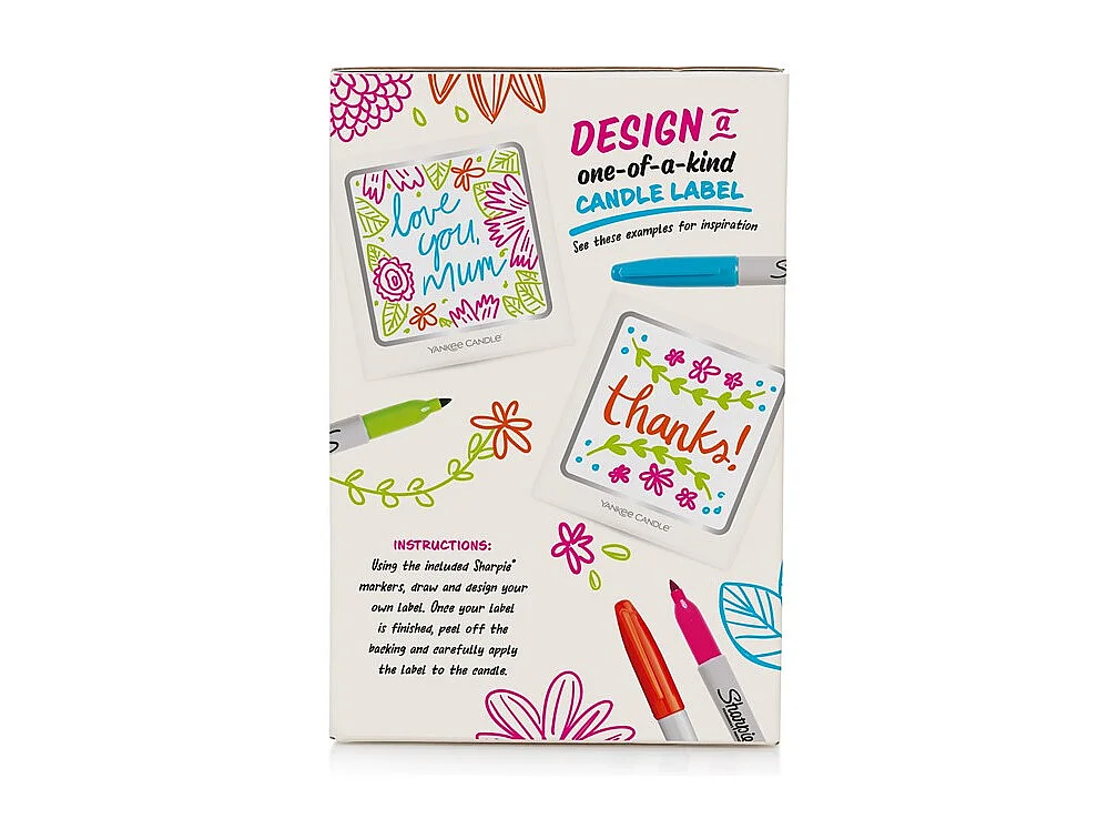 Yankee candle x sharpie étiquette perso