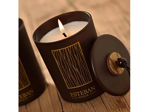 Bougie décorative parfumée rechargeable cèdre 170 g