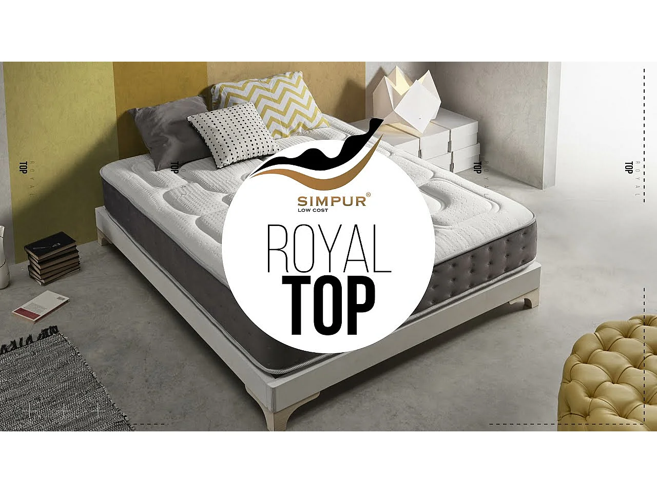 matras Epaisseur 25 cm Royal Top Visco-Graphene | 135x190 cm| Haut niveau van conductivite thermique