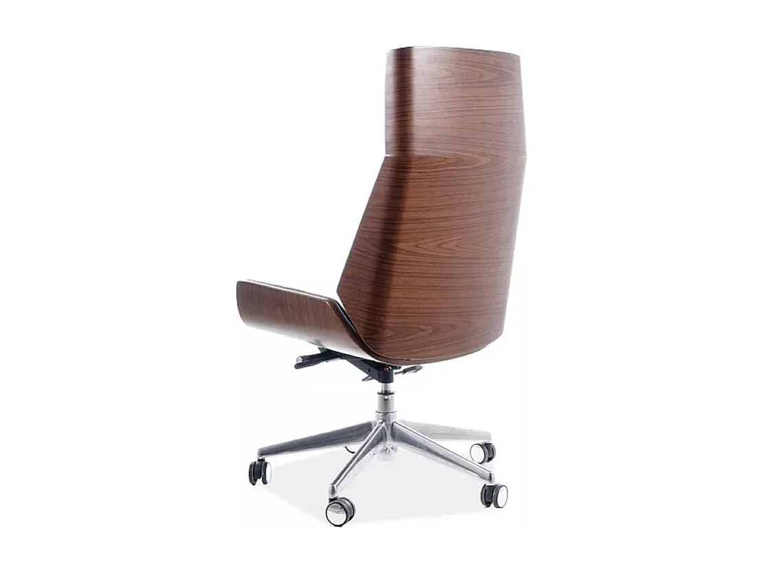 Silla de oficina de diseño en ecopiel negra Oregón