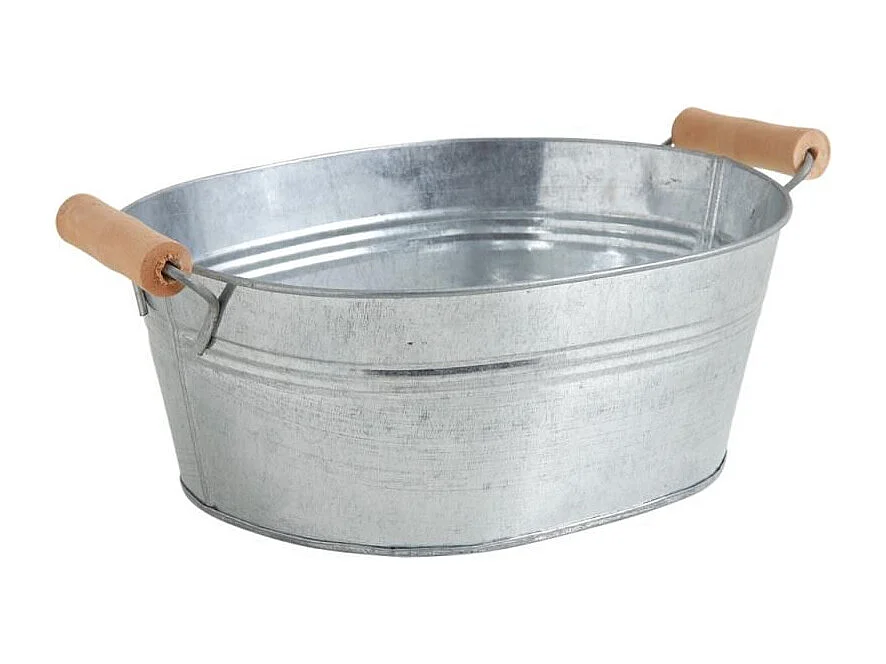 Corbeille en zinc 25 x 20 x 10 cm