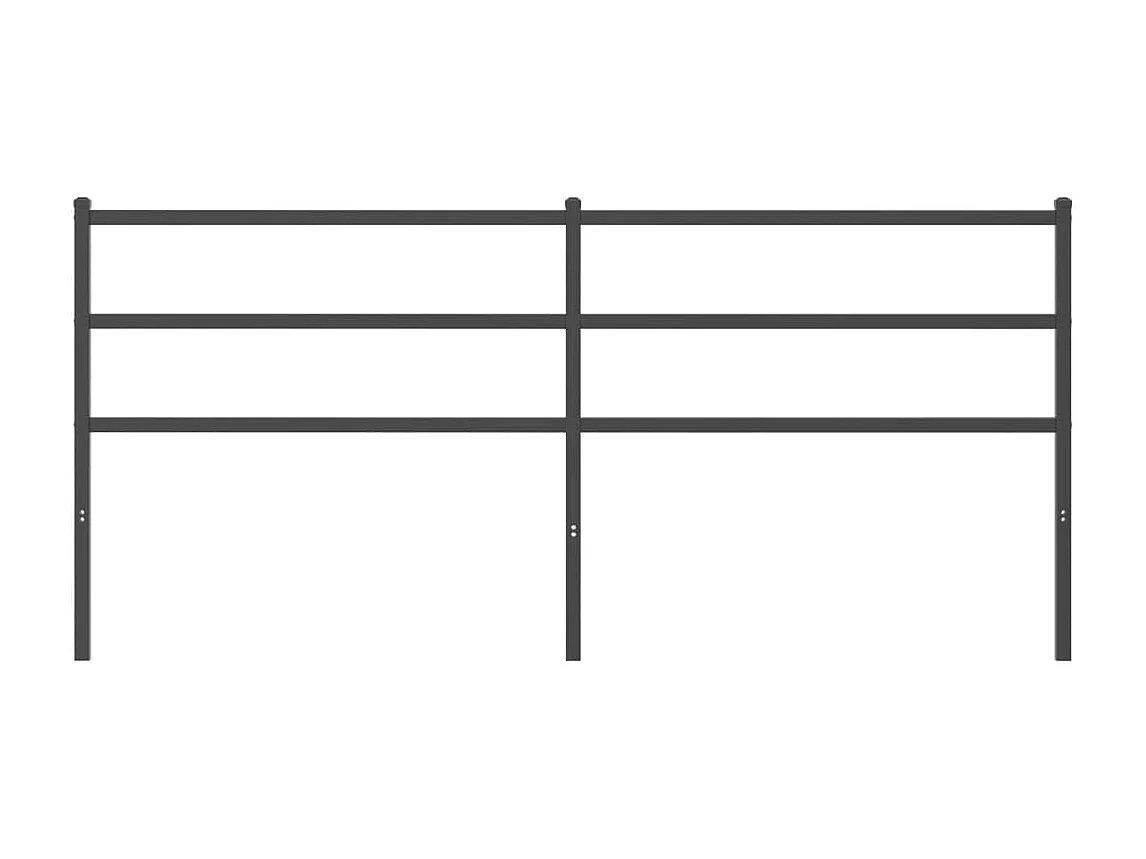 Tête de lit métal noir 193 cm