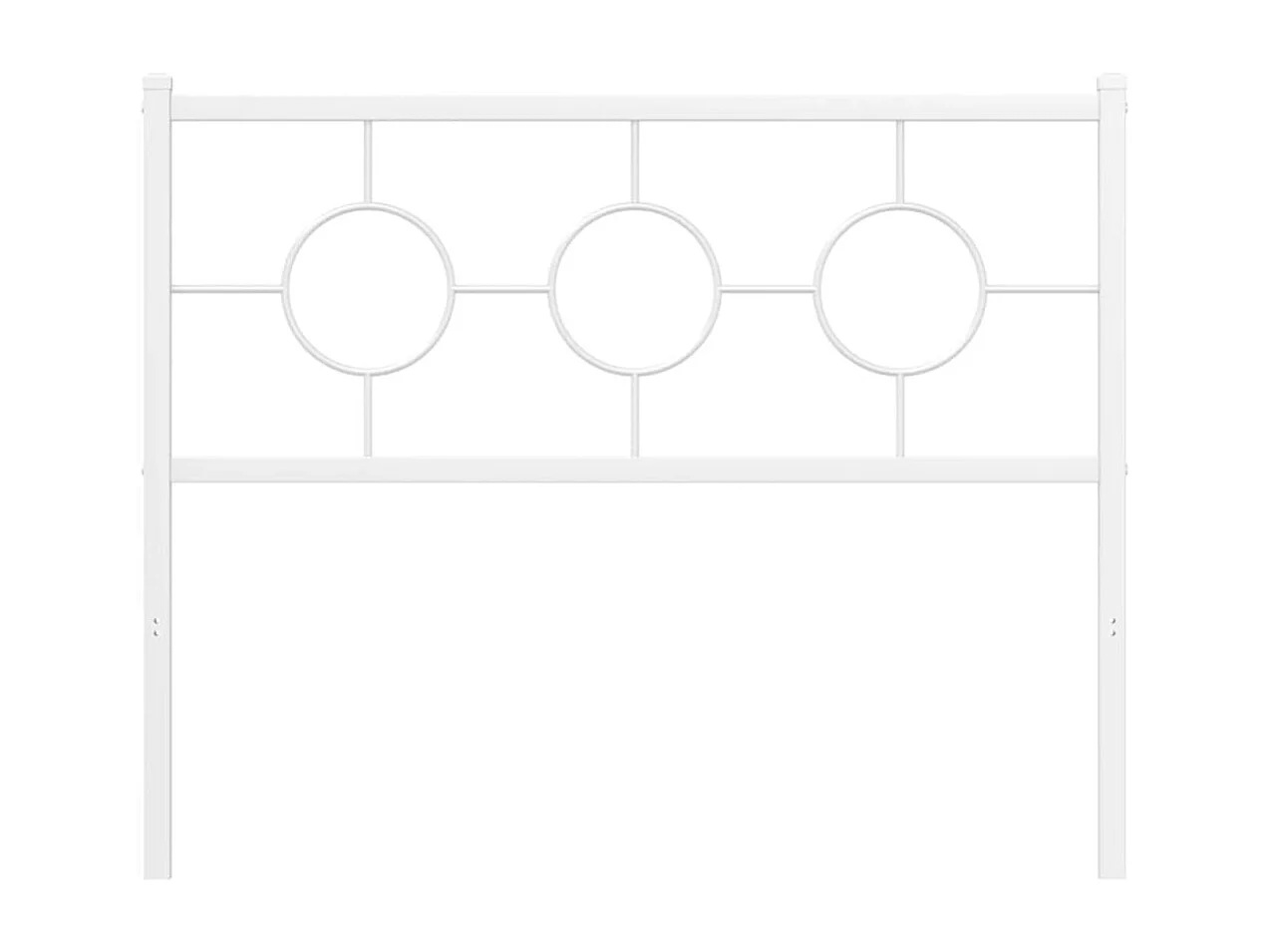 Cabeceira de cama 107 cm metal branco