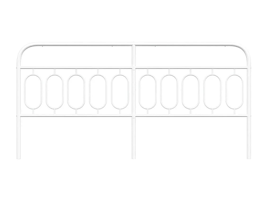 Tête de lit métal blanc 200 cm
