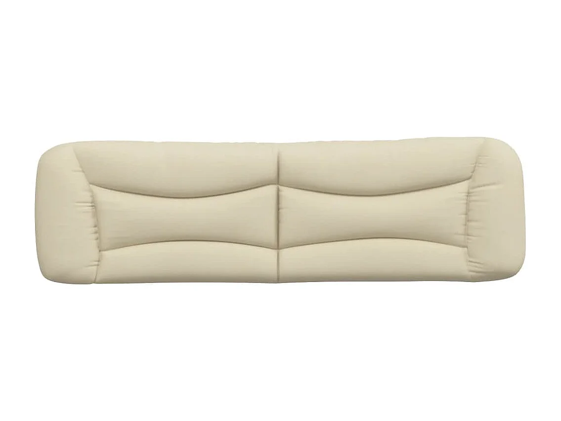 Cuscino Testiera Crema 180 cm in Tessuto