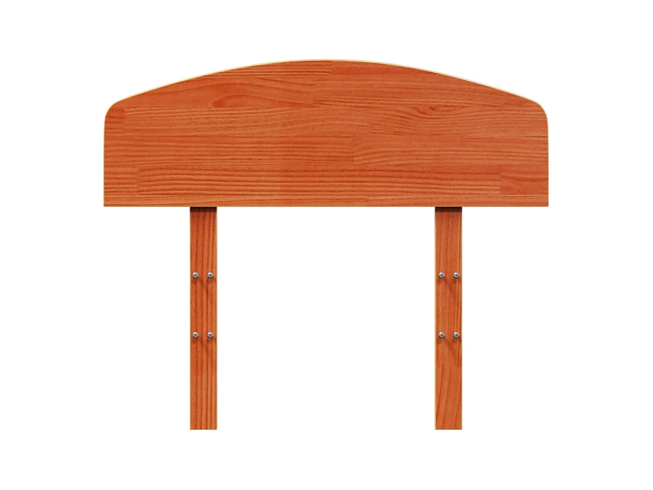 Testiera Marrone Cera 75 cm in Legno Massello di Pino