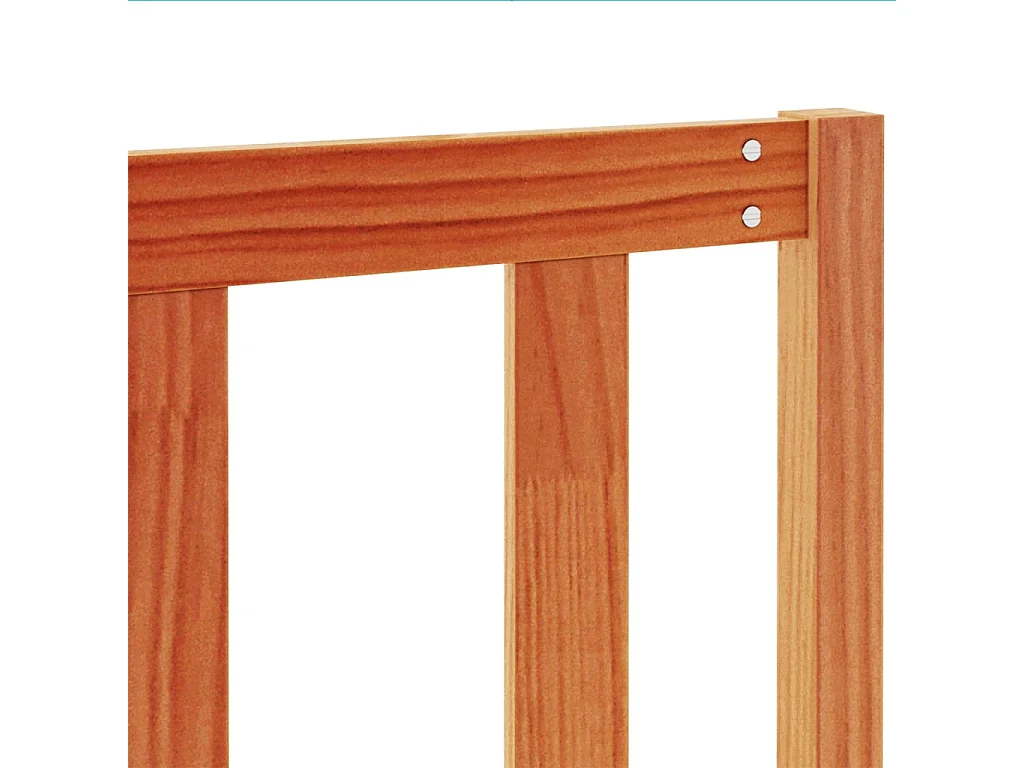 Kopfteil Wachsbraun 160 cm Massivholz Kiefer