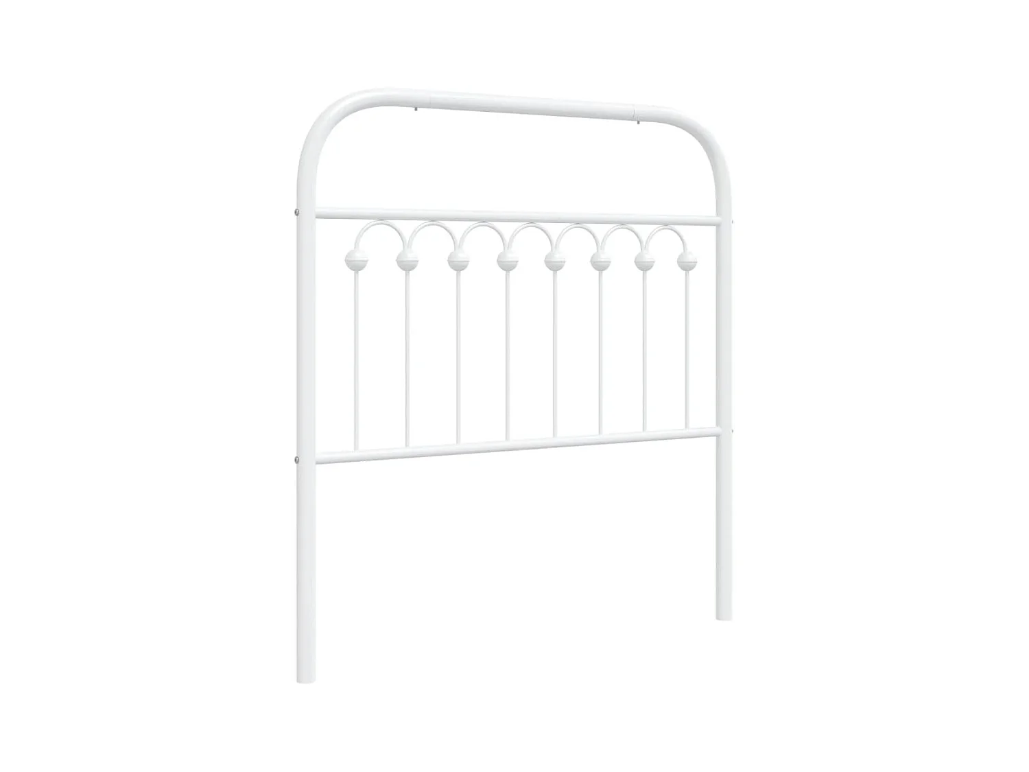 Testiera in Metallo Bianco 90 cm