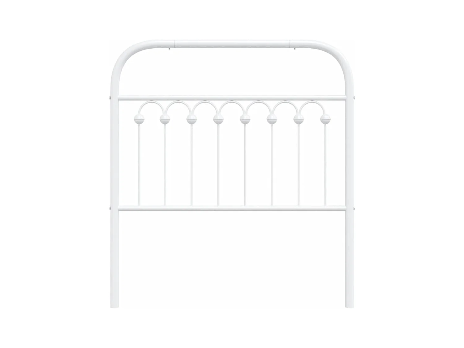 Testiera in Metallo Bianco 90 cm