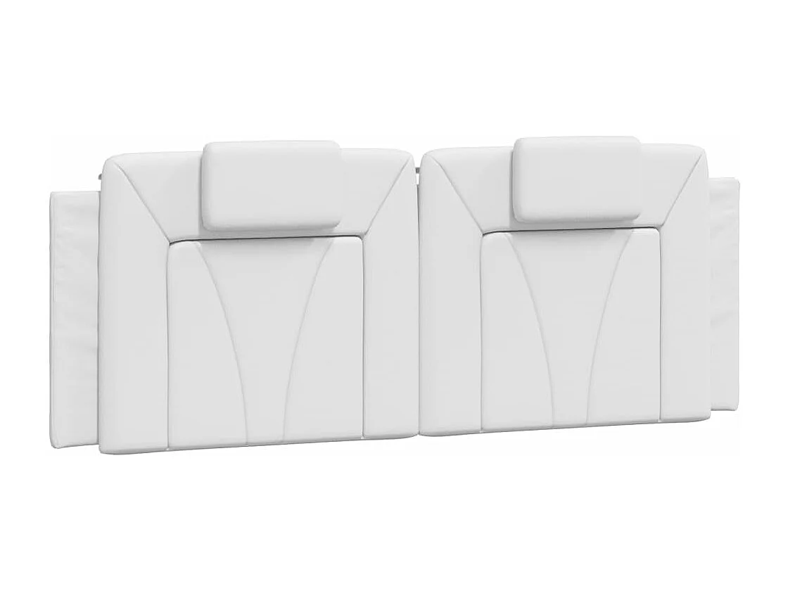 Coussin de tête de lit blanc 120 cm similicuir