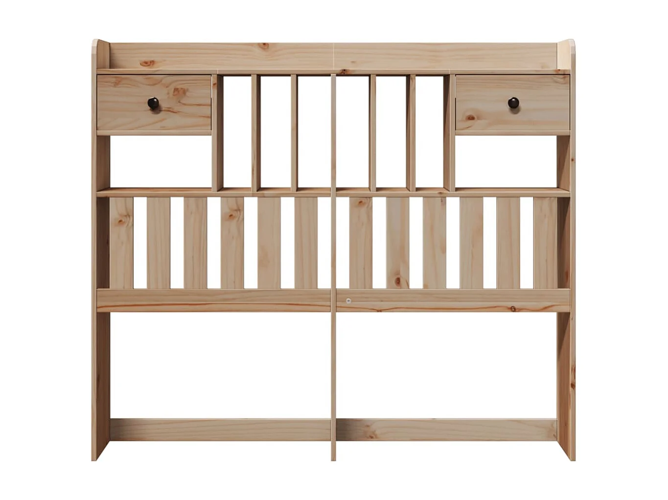Tête de lit avec rangement 135 cm bois massif de pin
