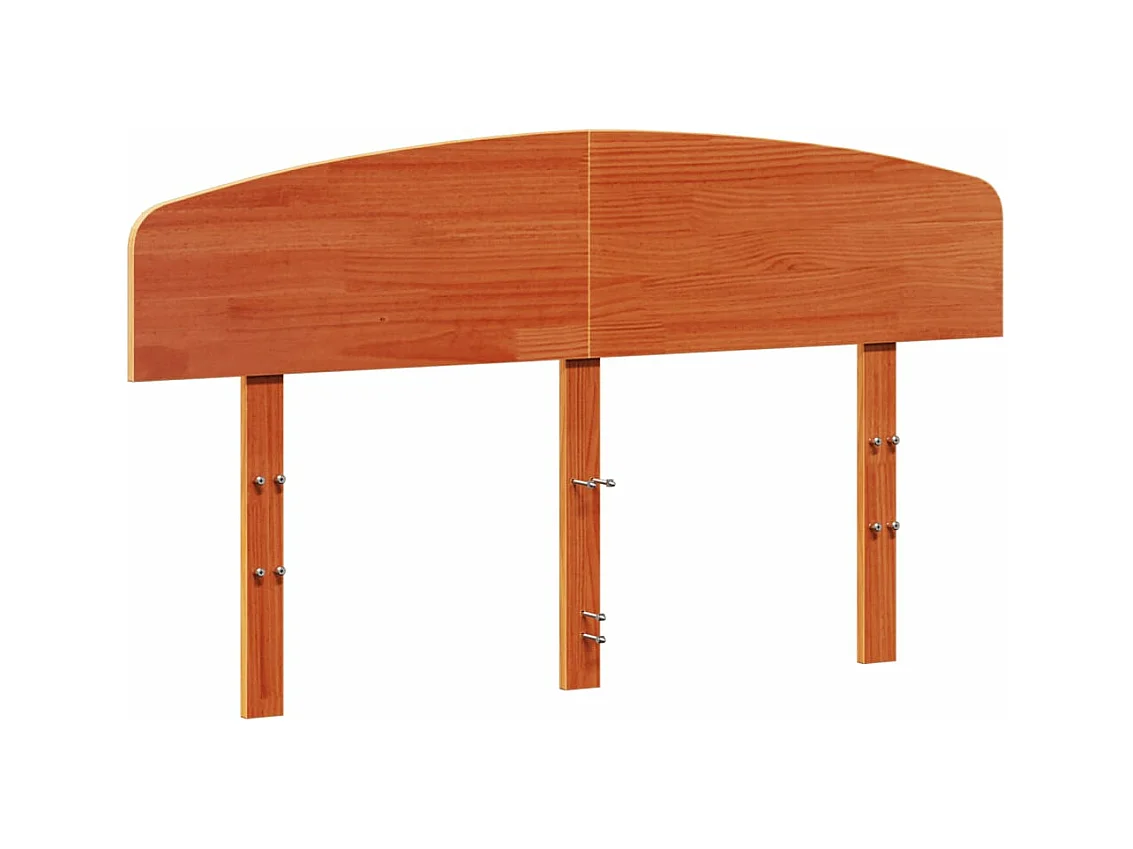 Kopfteil Wachsbraun 160 cm Massivholz Kiefer