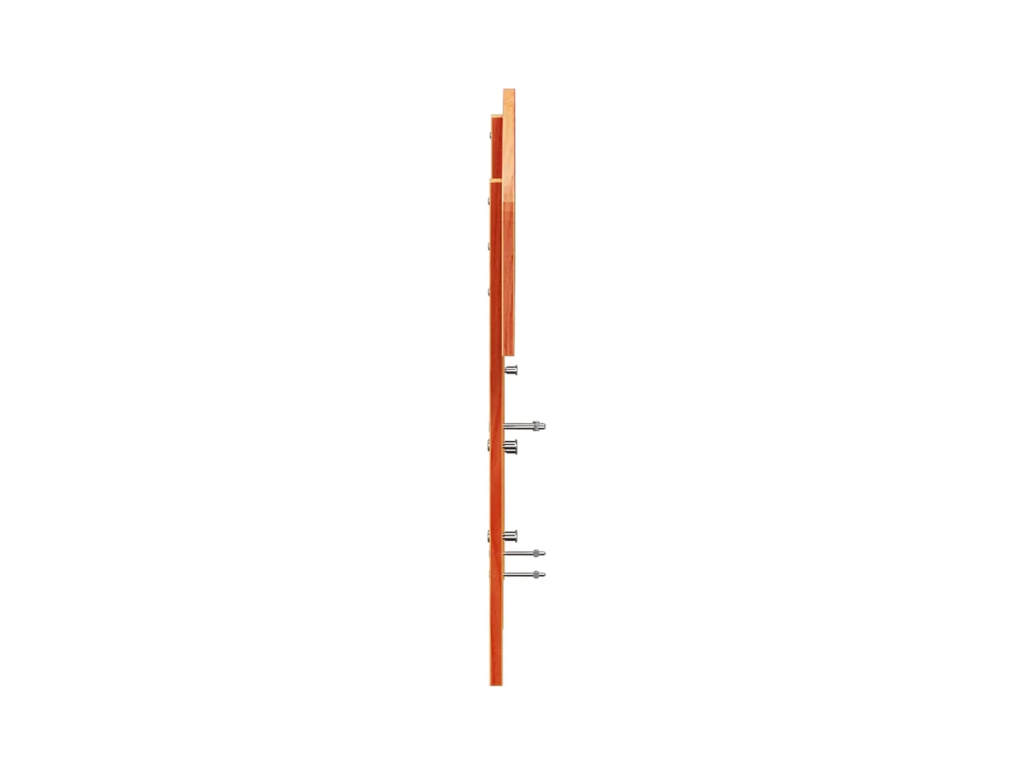 Kopfteil Wachsbraun 160 cm Massivholz Kiefer