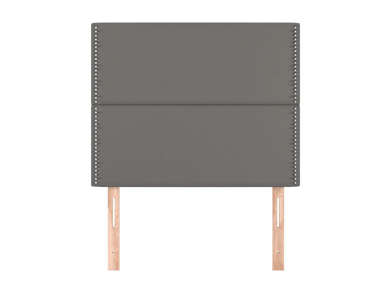 Têtes de lit 2 pcs Gris 100x5x78/88 cm Similicuir