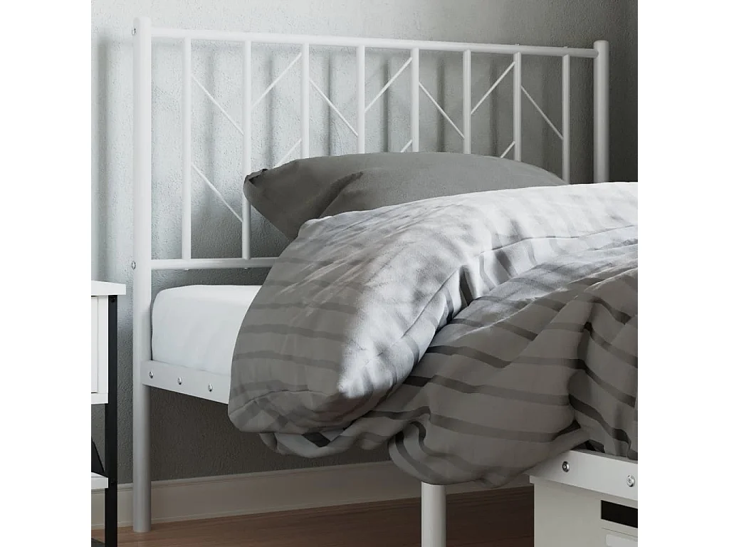 Kopfteil Metall Weiß 100 cm