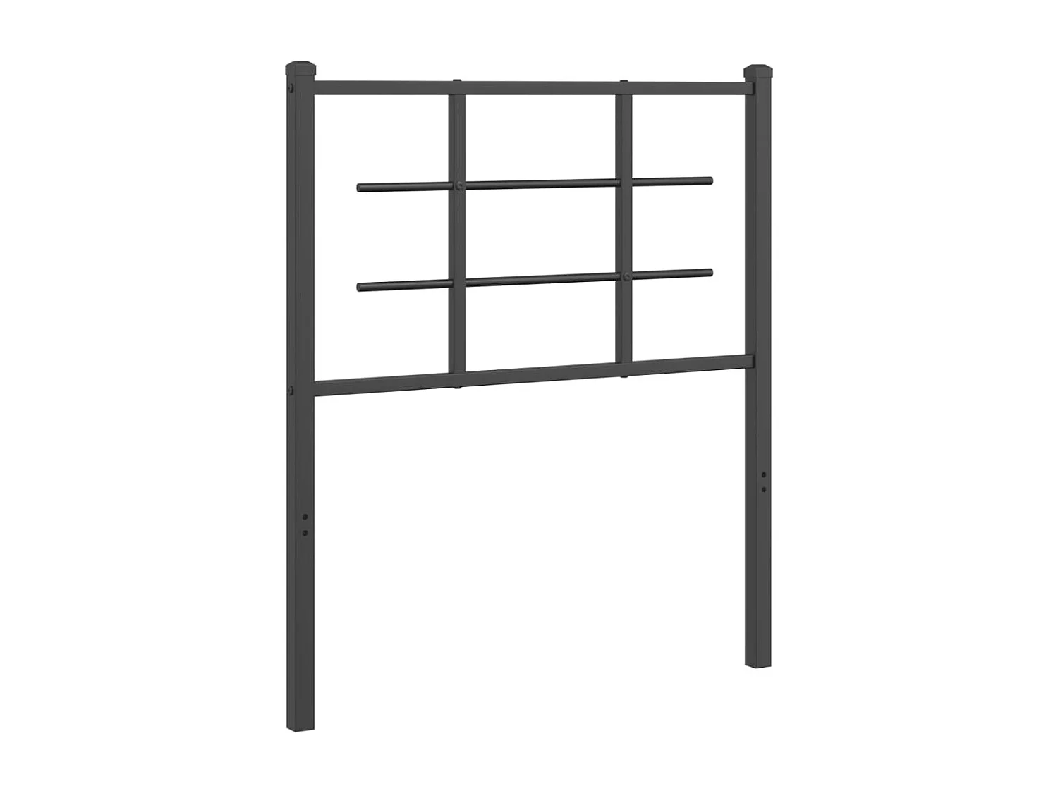 Kopfteil Metall Schwarz 75 cm