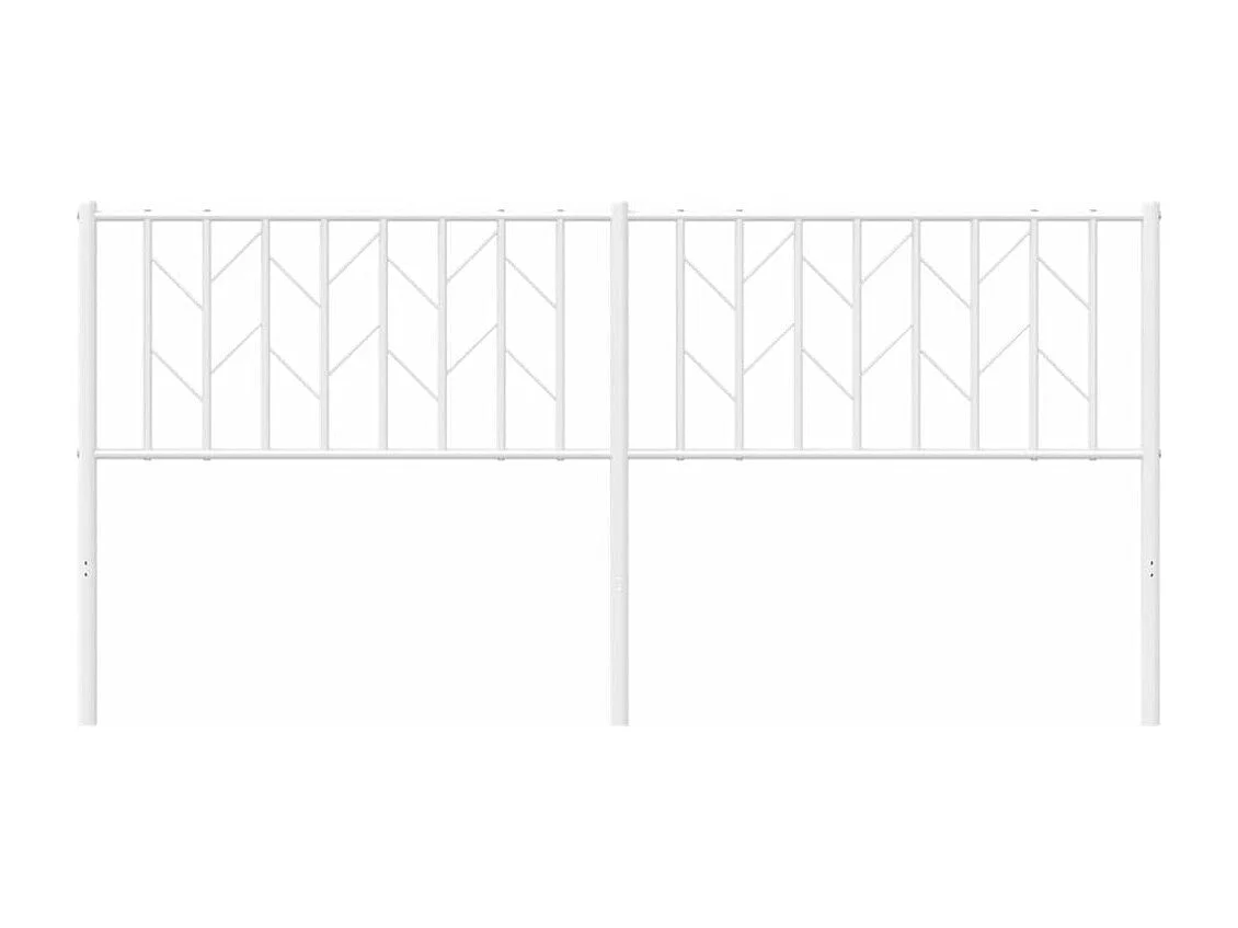 Testiera in Metallo Bianco 180 cm