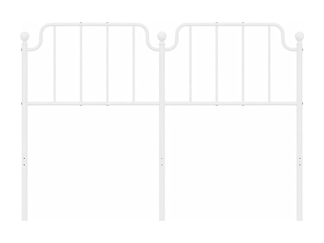 Kopfteil Metall Weiß 150 cm