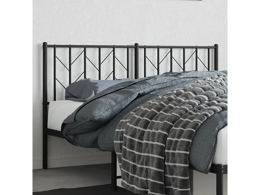 Tête de lit métal noir 150 cm