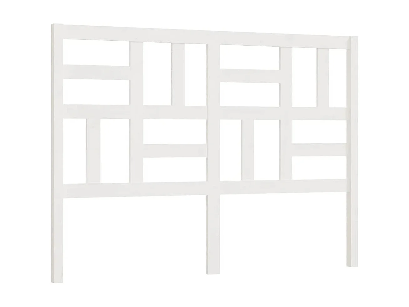 Tête de lit Blanc 141x4x104 cm Bois massif de pin