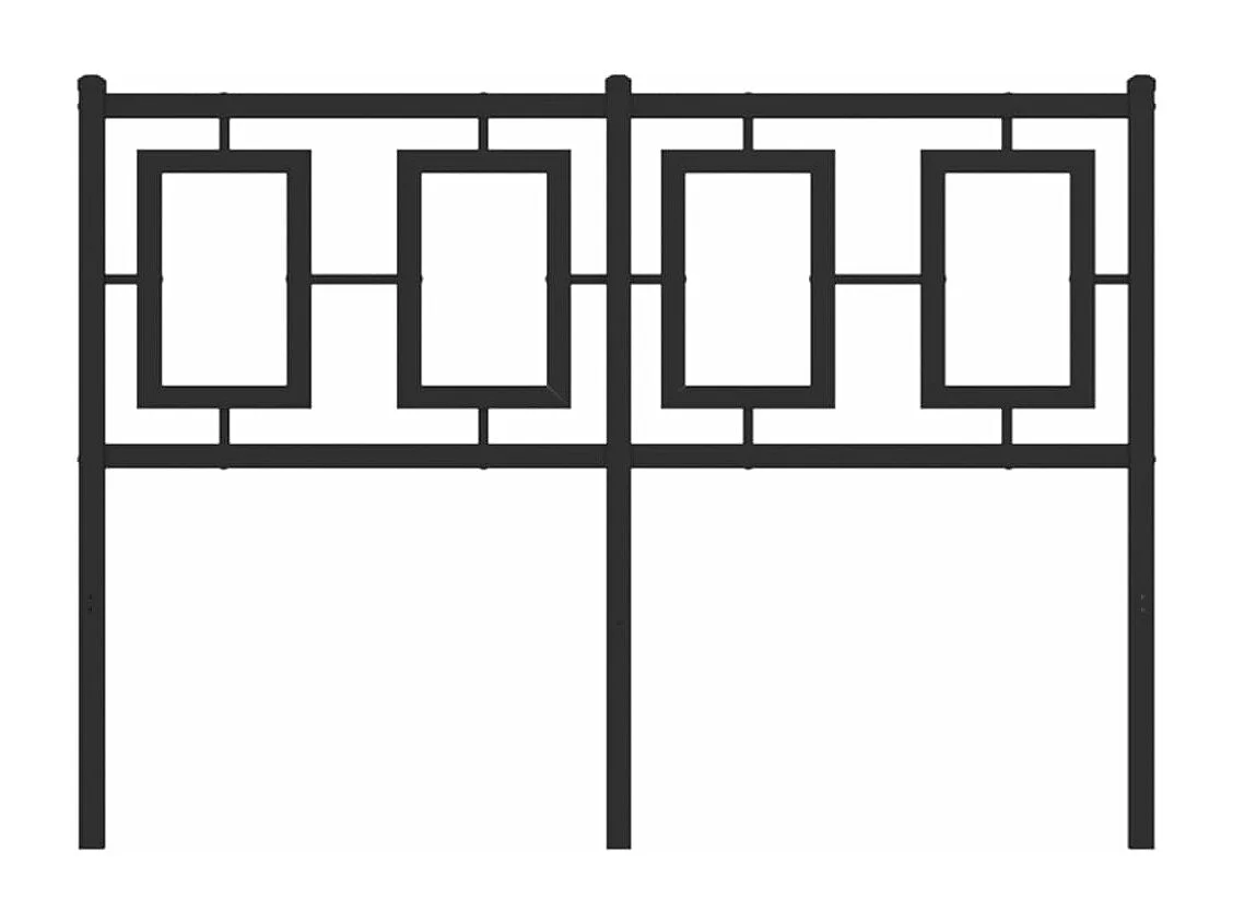 Tête de lit métal noir 120 cm