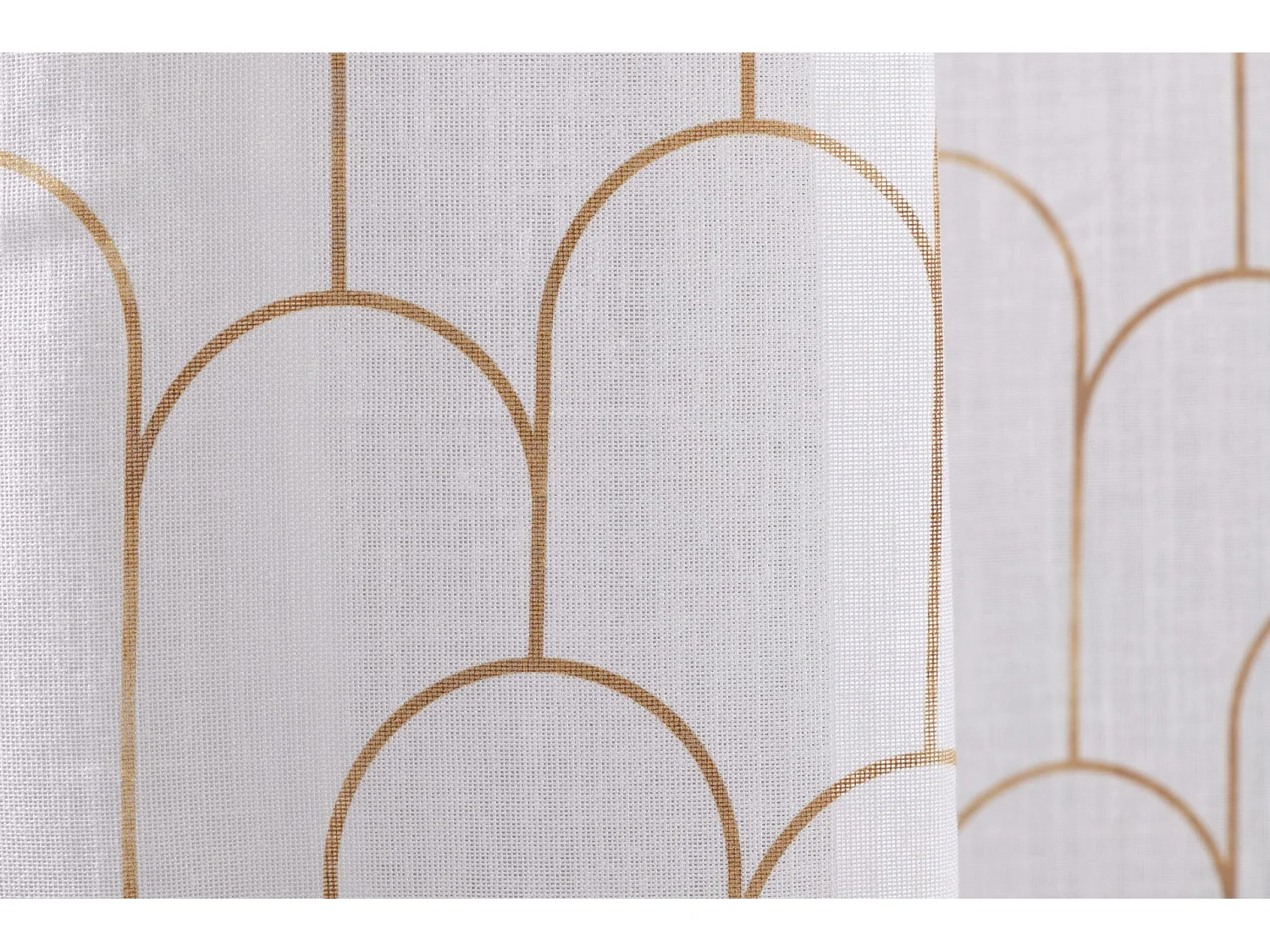 Visillo Lino Hera Formas Geometricas 140x270 Cm