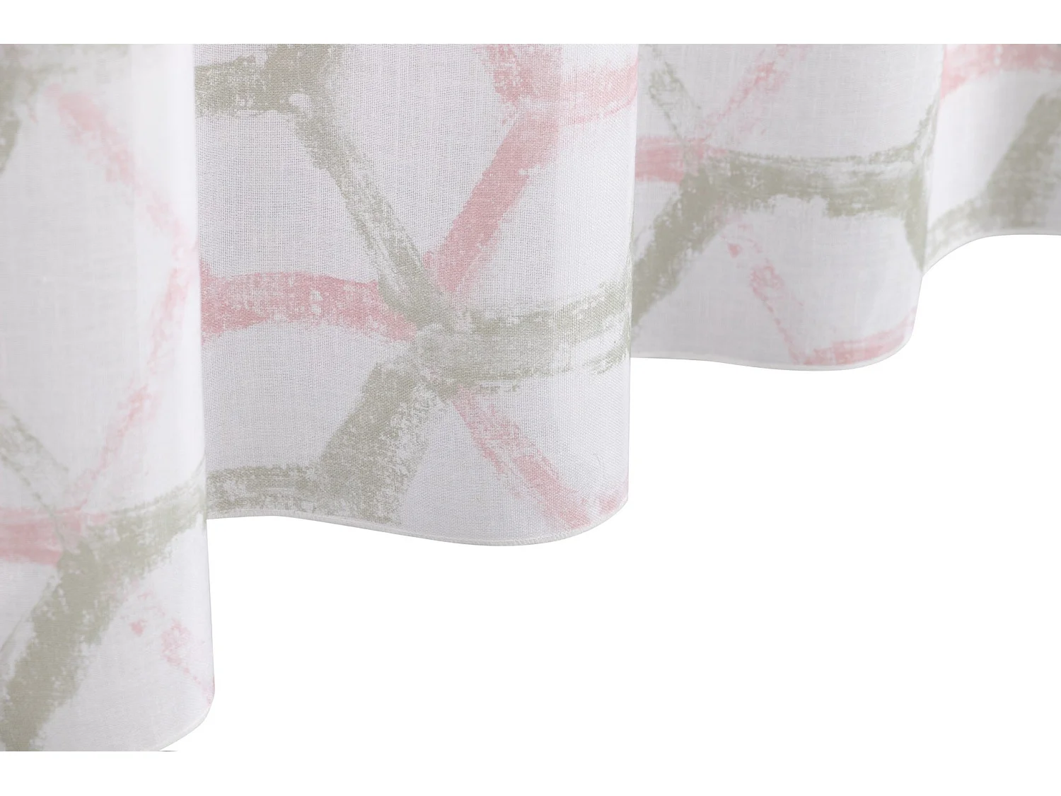 Visillo Lino Lidia Formas Geometricas 140x270 Cm