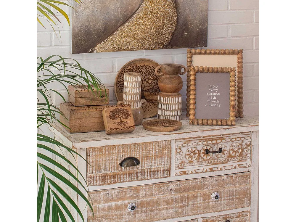 Boites gigognes en bois Arbre de vie (Lot de 3)