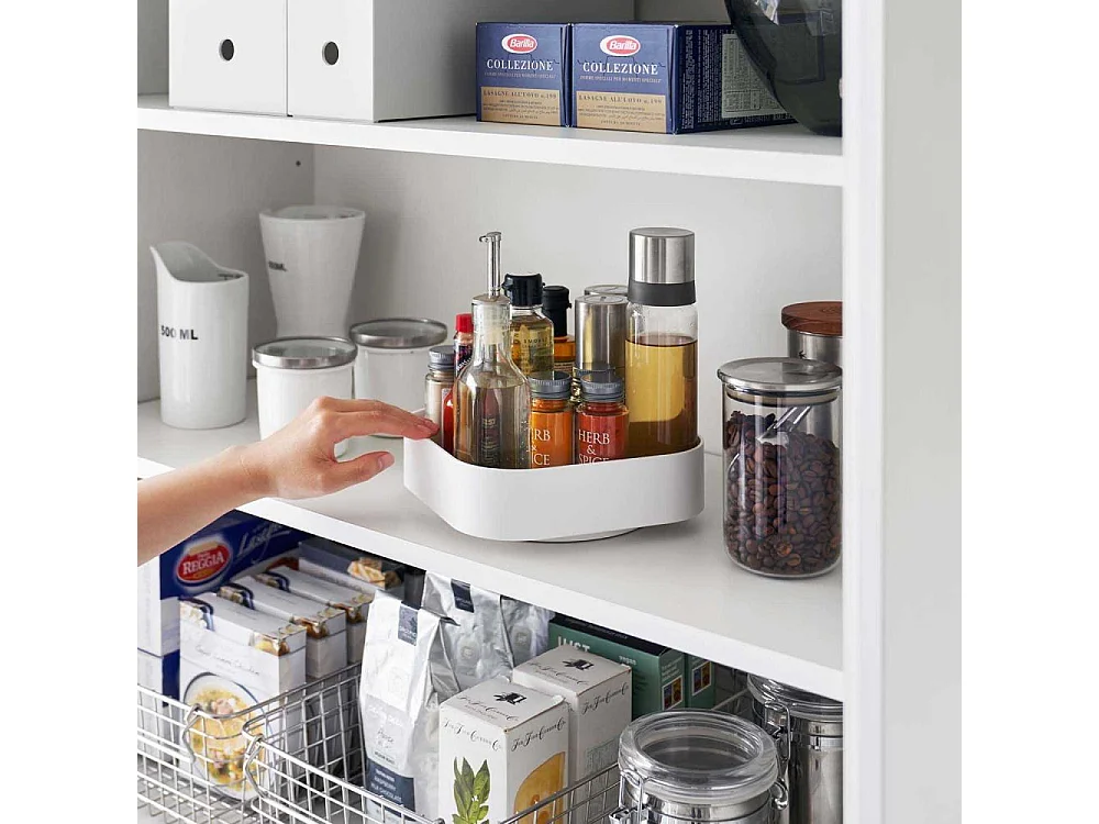 Boîte de rangement rotative en plastique Tower