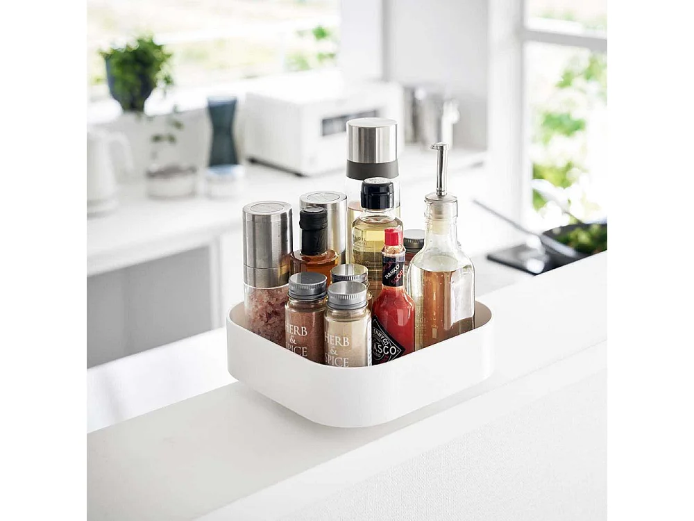 Boîte de rangement rotative en plastique Tower