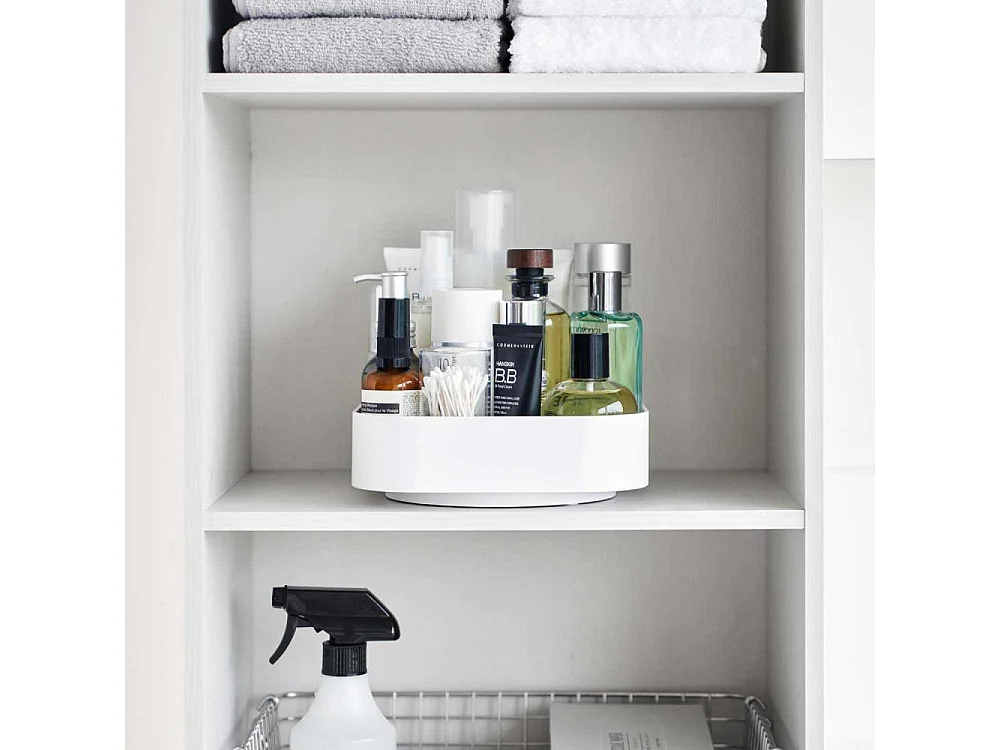 Boîte de rangement rotative en plastique Tower