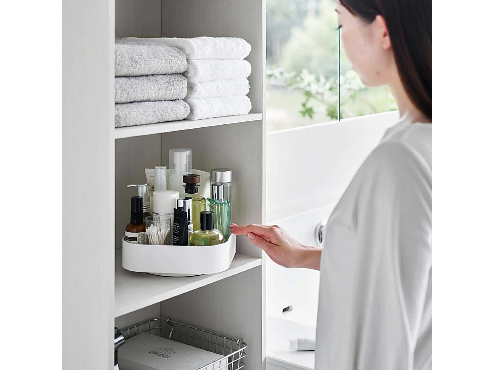 Boîte de rangement rotative en plastique Tower