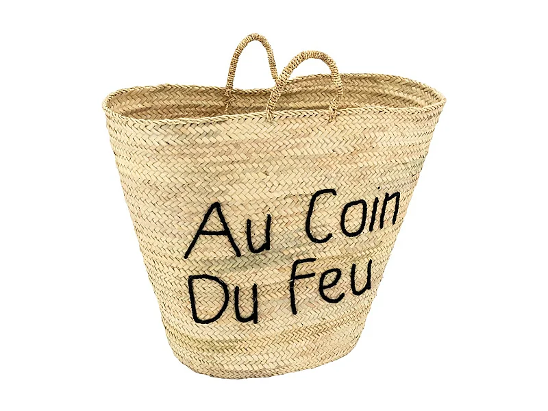 Cabas en palmier naturel Au Coin Du Feu